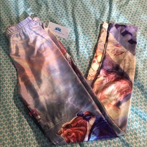 Lotus leggings - beauty and the beast
